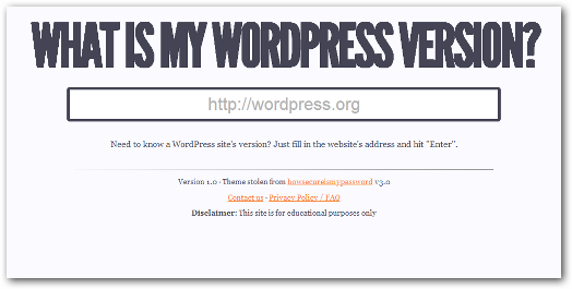 How to find out What Version of WordPress a Site is Running 