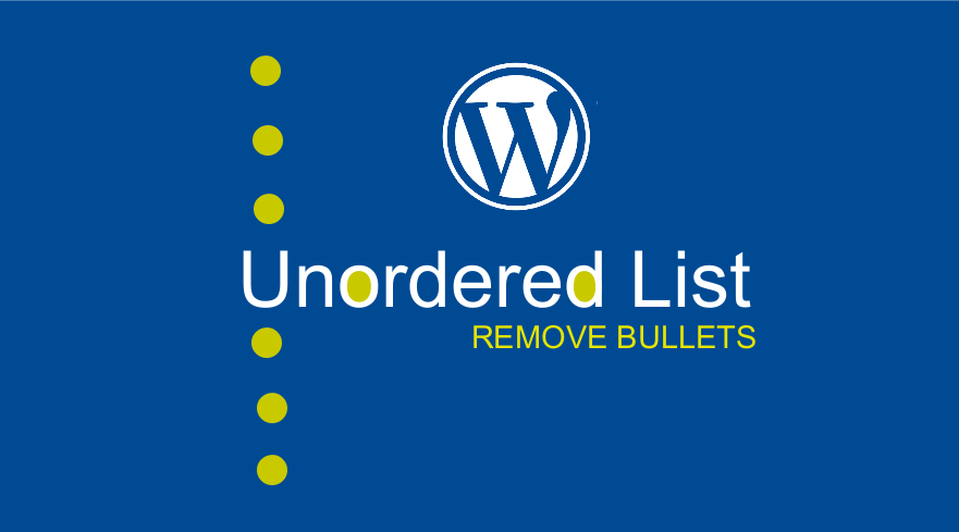 unordered list remove bullets