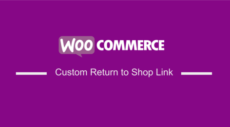 change woocommerce return to shop link