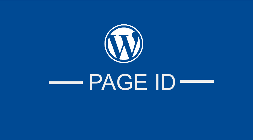 how to find page id in wordpress