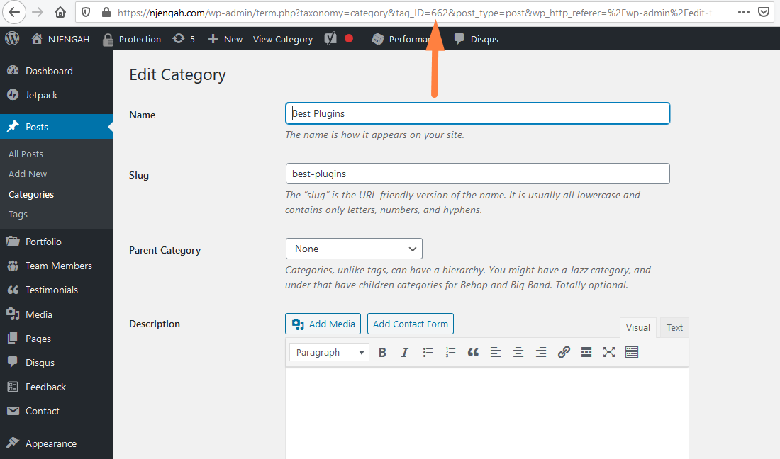How to find a WordPress Category ID