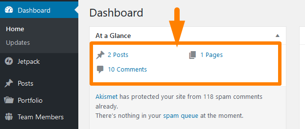 How to Add Custom Post Types to ‘at glance’ Dashboard widget WordPress