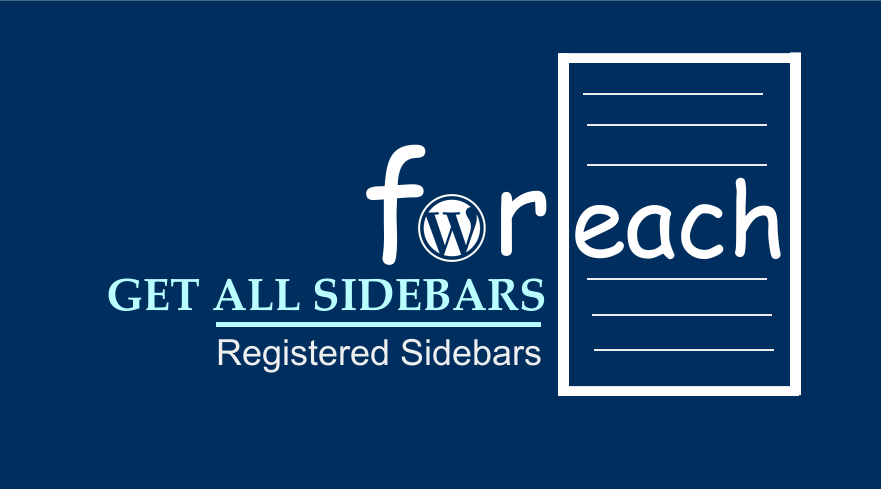 get registered sidebars WordPress