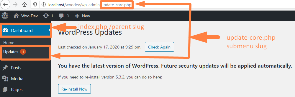remove wordpress admin menu