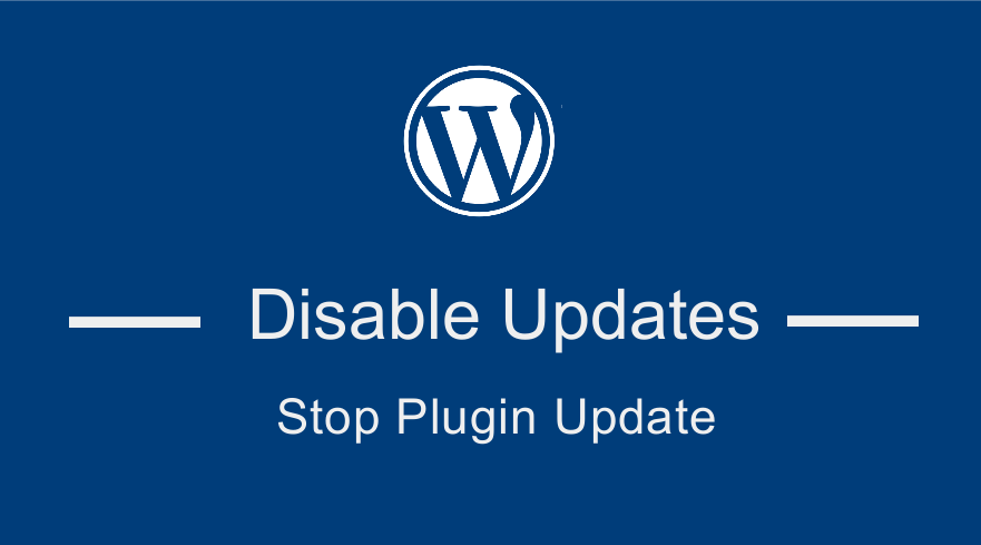 Disable plugin update WordPress