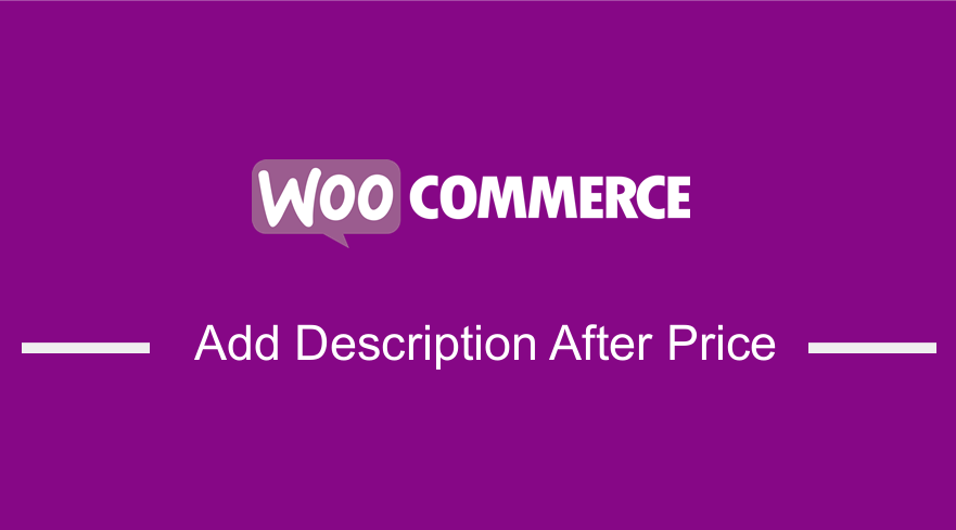 WooCommerce Add Description after Price 