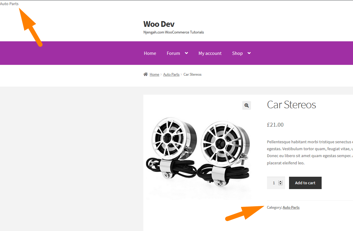 WooCommerce Get Product Category