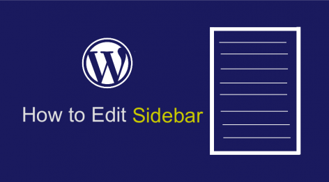 how to edit sidebar wordpress