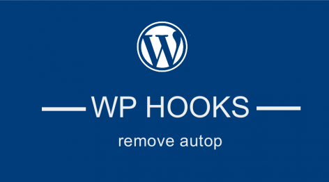 remove autop in WordPress