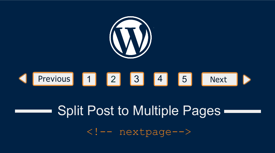 split WordPress post to multiple pages