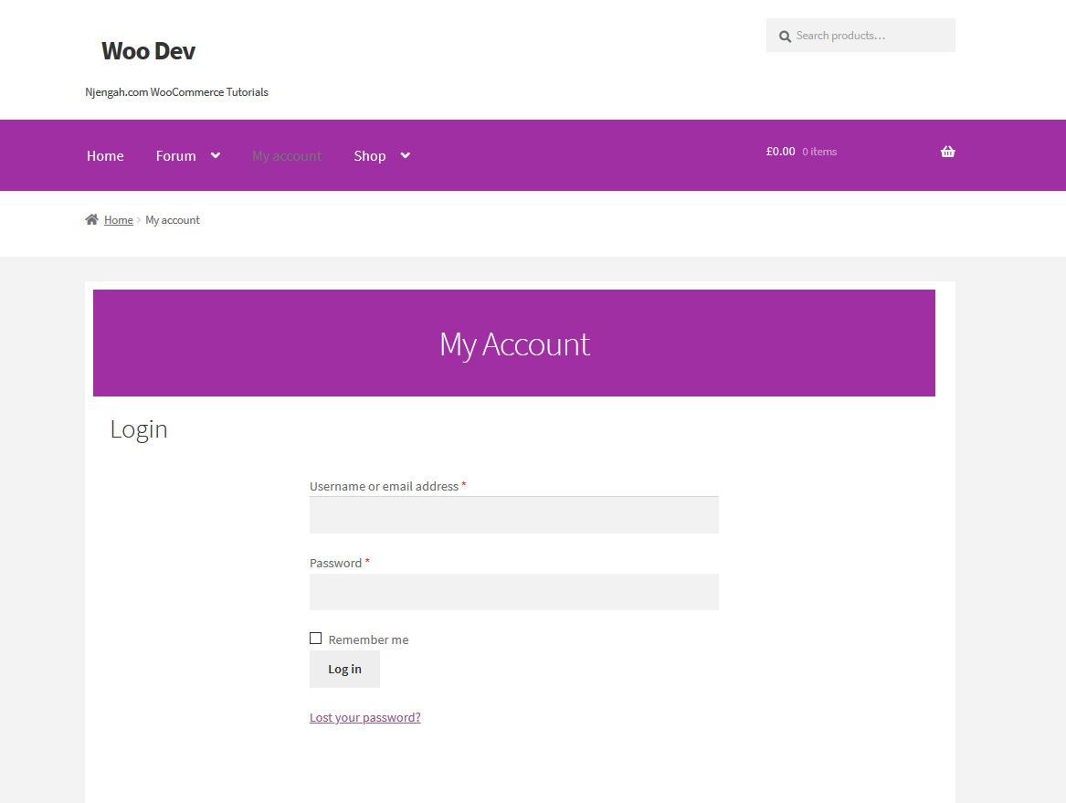 woocommerce redirect after login 