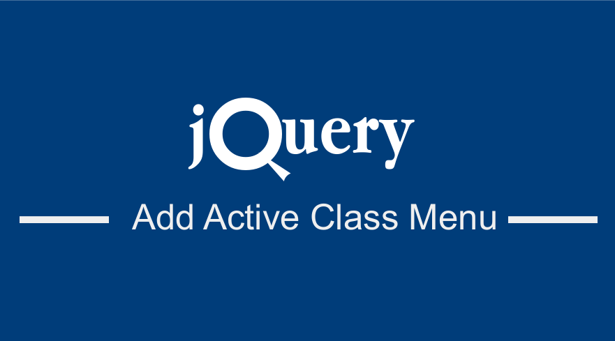 add active class menu 