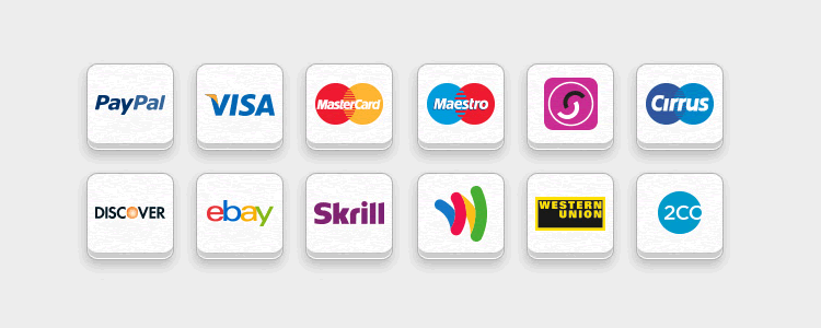 payment icons for WordPress