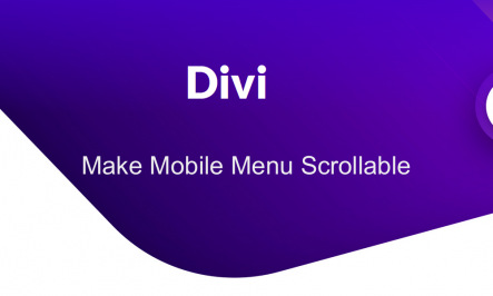 Make Divi Mobile Menu Scrollable