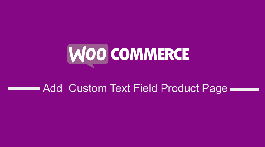 Add Woocommerce Custom Text Field on Product Page