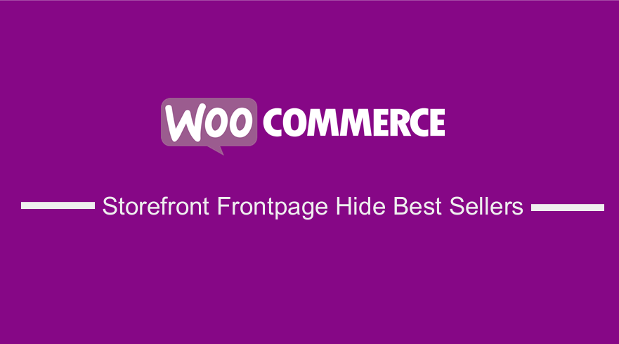 Storefront Frontpage Hide Best Sellers