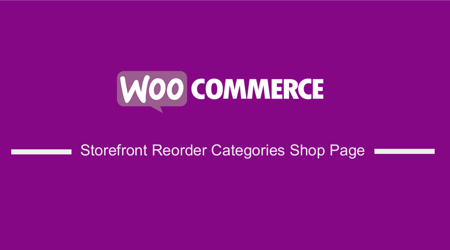 WooCommerce Storefront Reorder Categories Shop Page