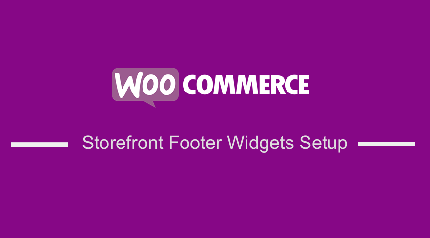 WooCommerce Storefront Footer Widgets
