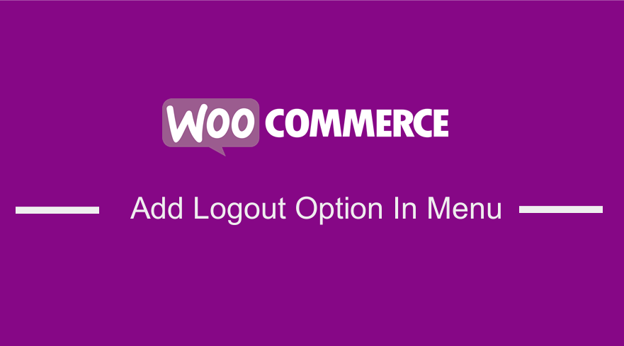 how to add logout option menu woocommerce storefront