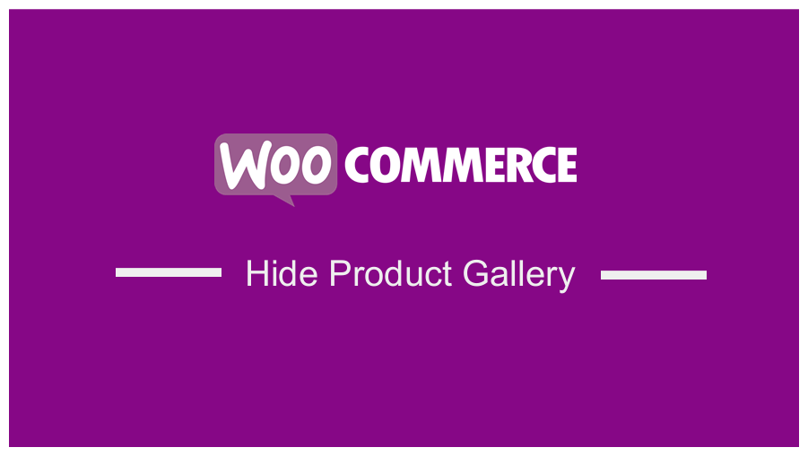 WooCommerce Hide Product Gallery