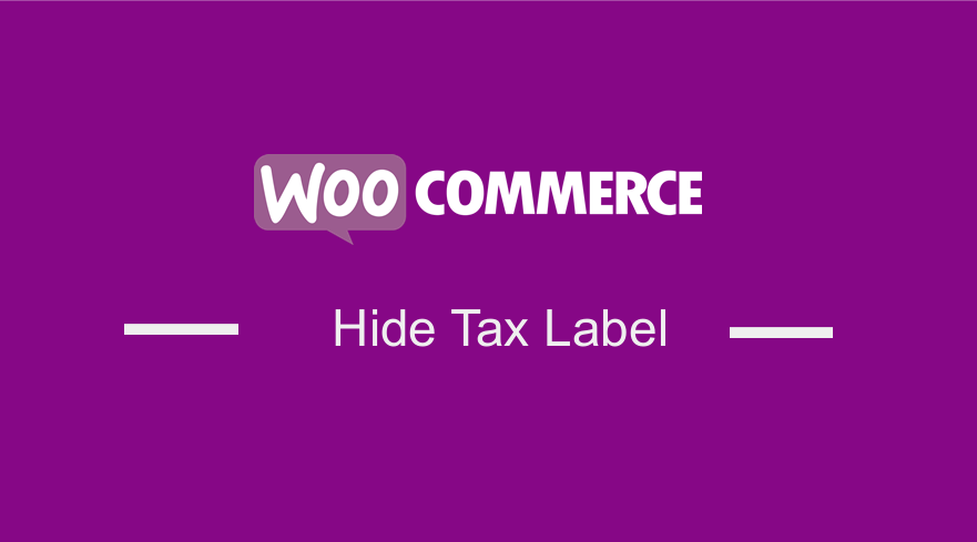 WooCommerce Hide Tax Label