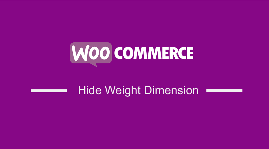 WooCommerce Hide Weight