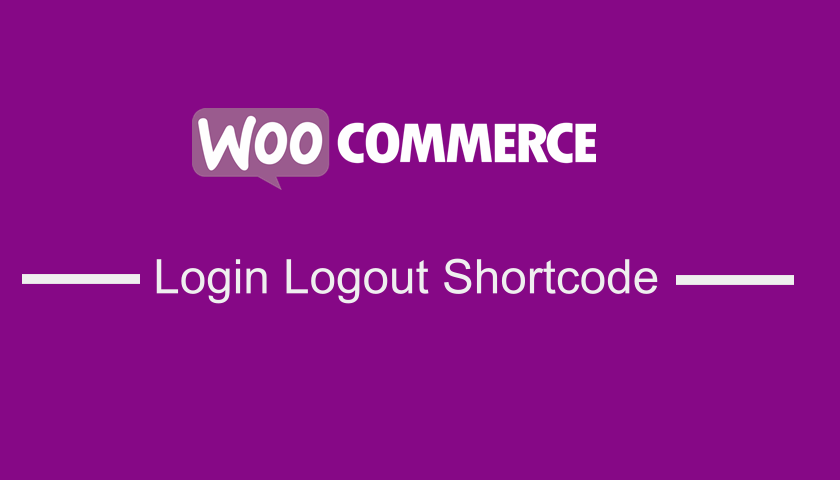woocommerce login logout shortcode