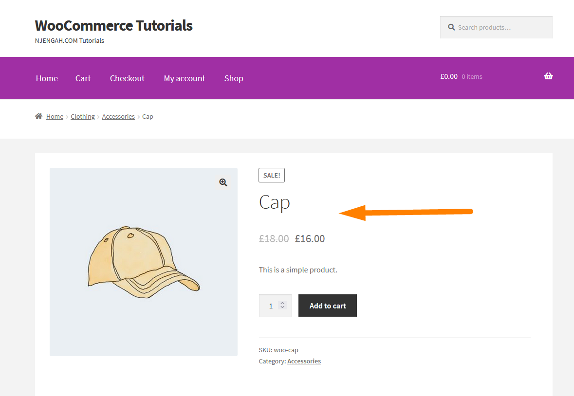 Get Current Product WooCommerce