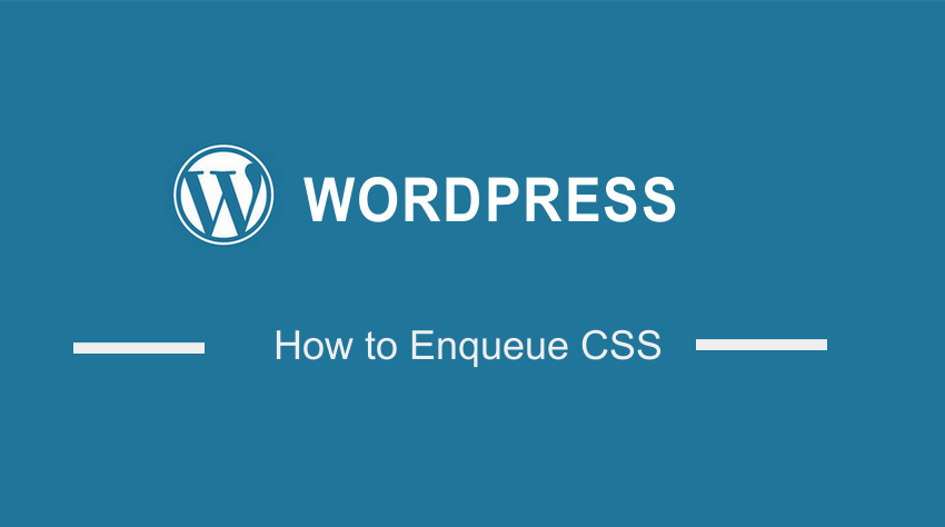 how to enqueue css in wordpress