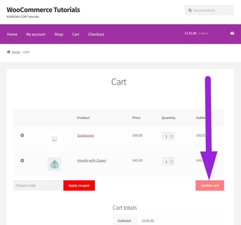 barely bond However How to Update Cart Button Color In WooCommerce » NJENGAH