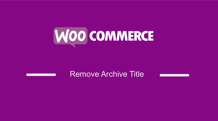woocommerce remove archive title