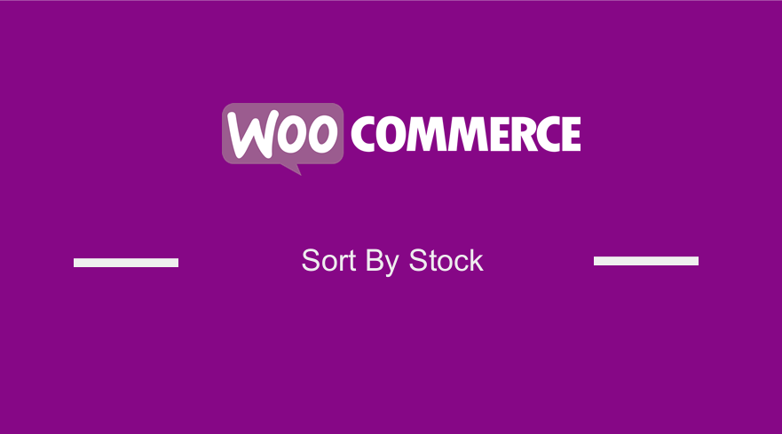 WooCommerce Sort By Stock